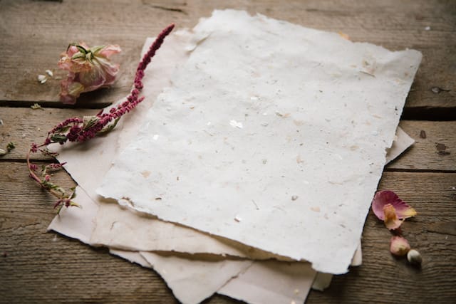 15 pressed flower crafts and activities for kids - homemade flower petal paper