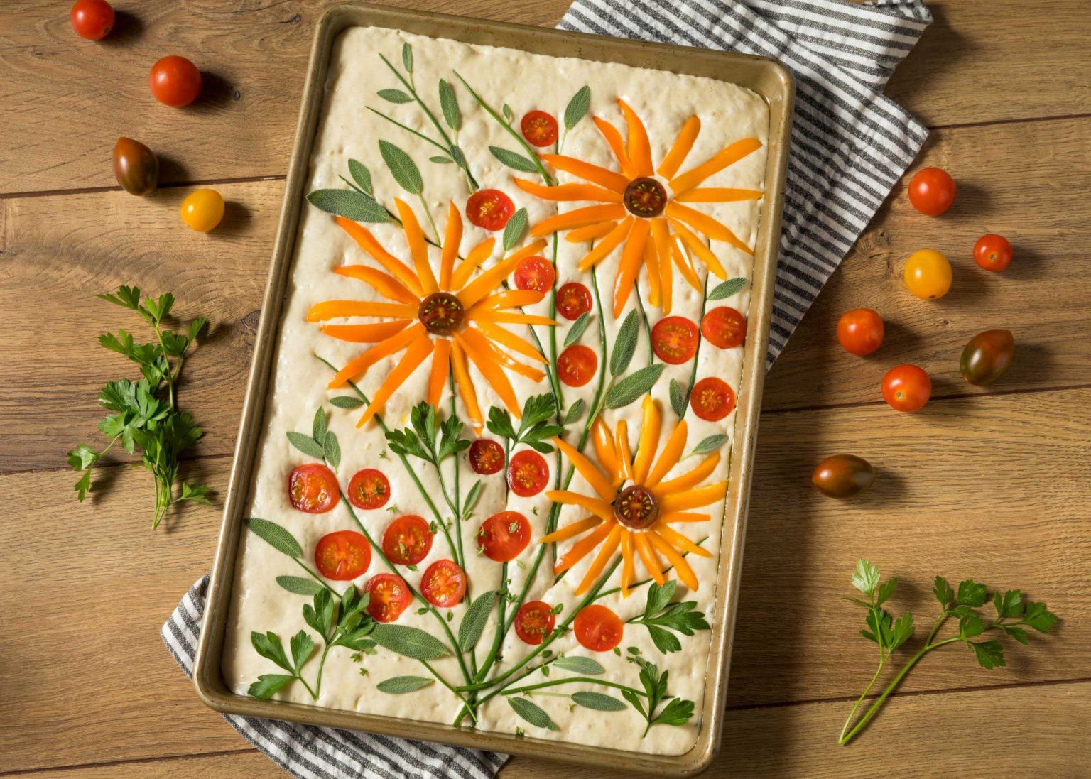 Learn how to make focaccia bread art