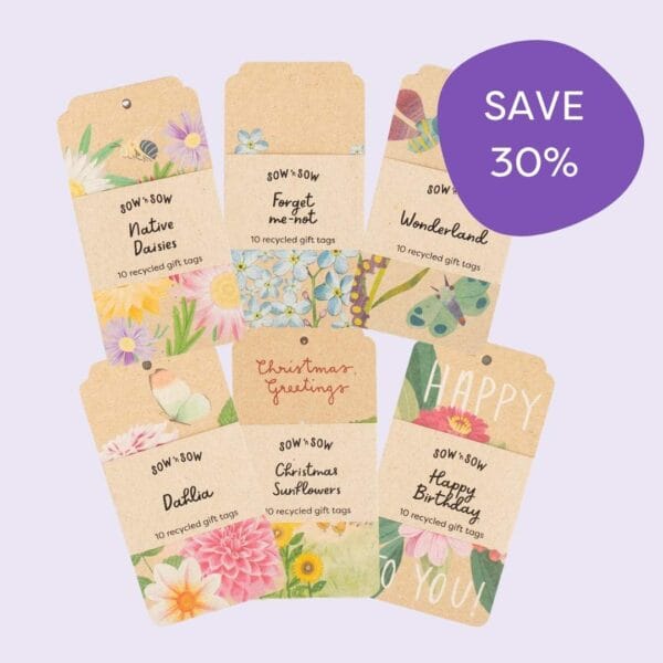 Any 6 Recycled Gift Tag Packs